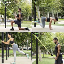 image-Set of Resistance Bands with Accessories and Exercise Guide Rebainer InnovaGoods 5 Units