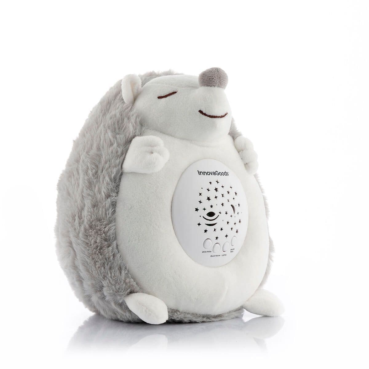 image-Hedgehog Soft Toy with White Noise and Nightlight Projector Spikey InnovaGoods