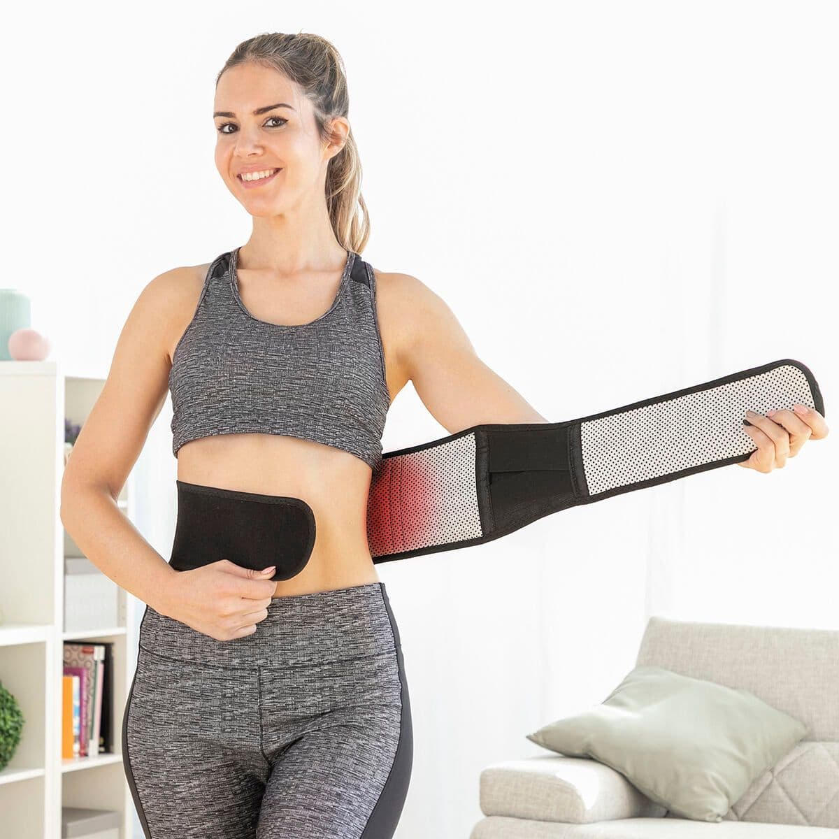 image-Thermal Correction Girdle with Tourmaline Magnets Tourmabelt InnovaGoods