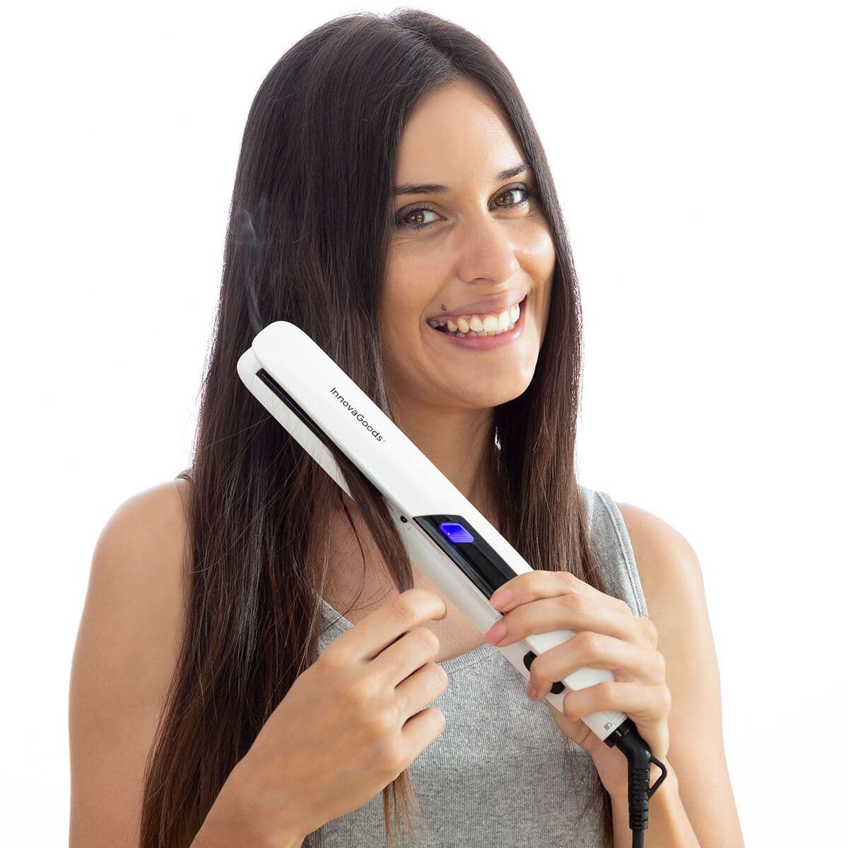 image-Ceramic Hair Iron with Steam Stemio InnovaGoods 36 W