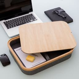 image-Portable Laptop Desk with Storage Tray Larage InnovaGoods
