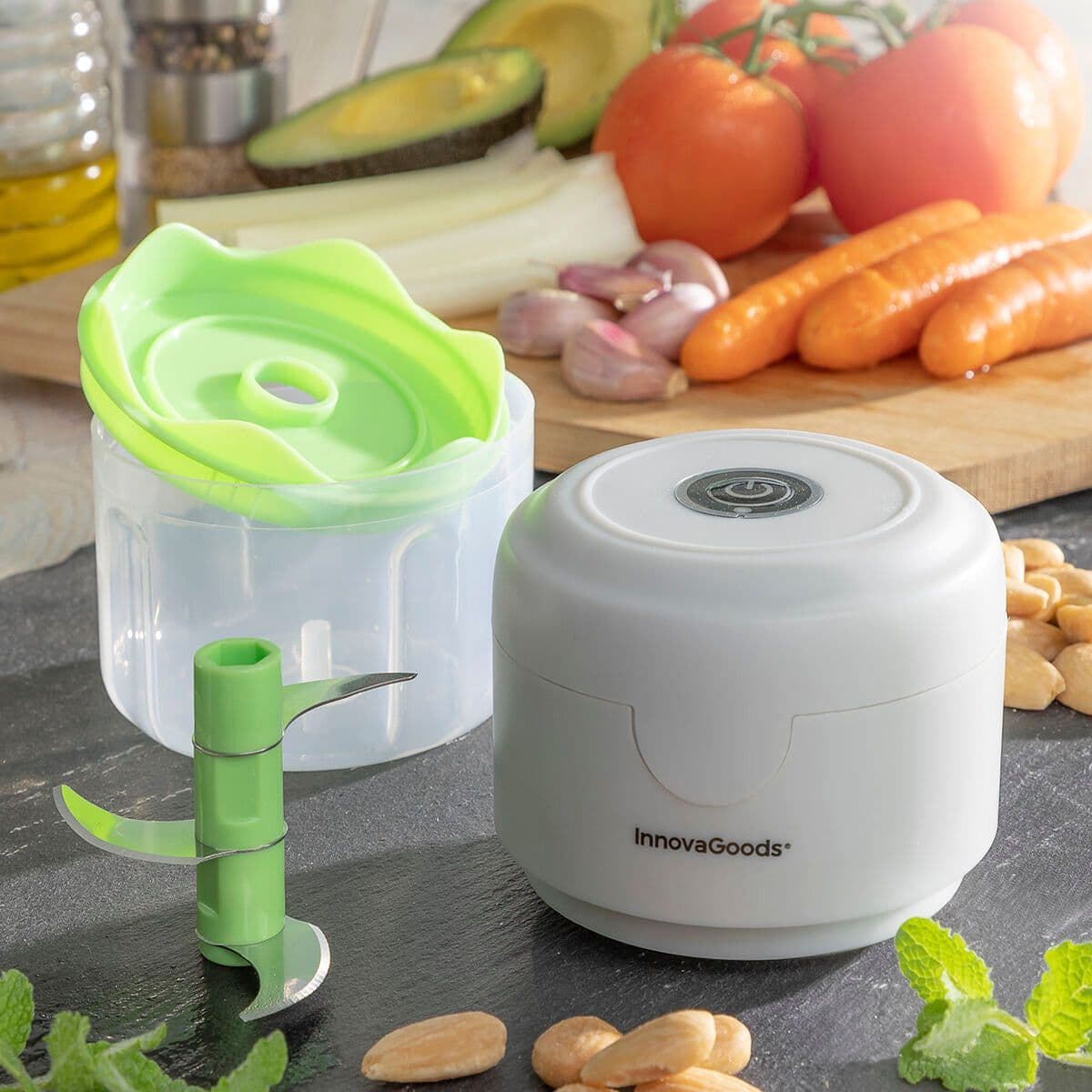 image-Rechargeable Portable Mini Chopper Echoppie InnovaGoods