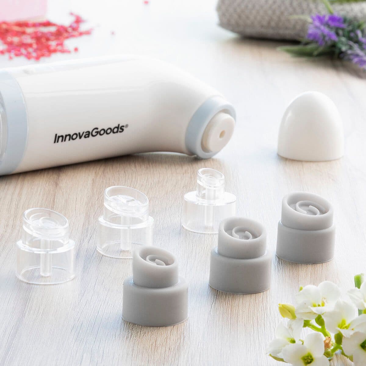 image-Rechargeable Facial Impurity Hydro-cleanser Hyser InnovaGoods