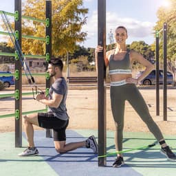 image-Set of Resistance Bands with Accessories and Exercise Guide Tribainer InnovaGoods 3 Units