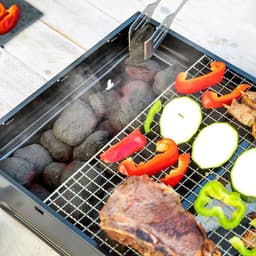 image-Folding Portable Barbecue for use with Charcoal BearBQ InnovaGoods