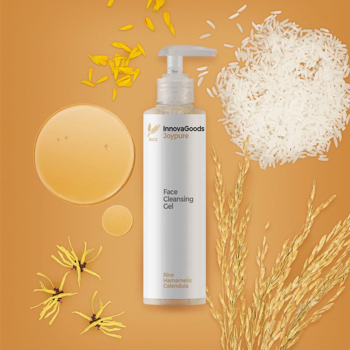 image-Facial Cleansing Gel Rice Joypure InnovaGoods 200 ml