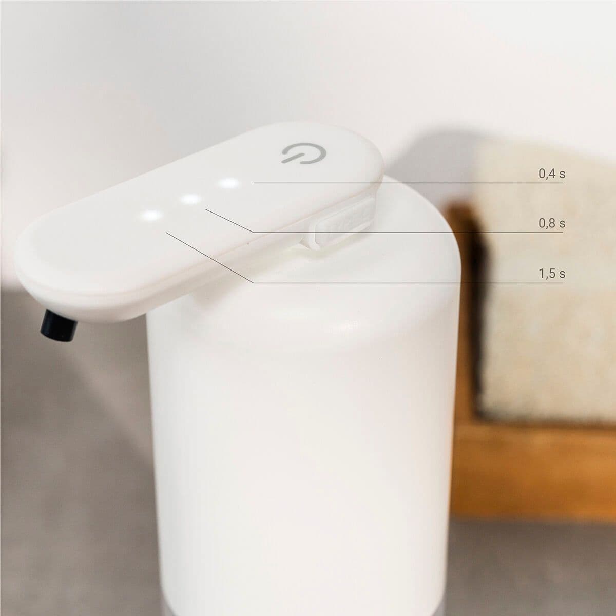image-Rechargeable Automatic Liquid Soap Dispenser Bitesap InnovaGoods
