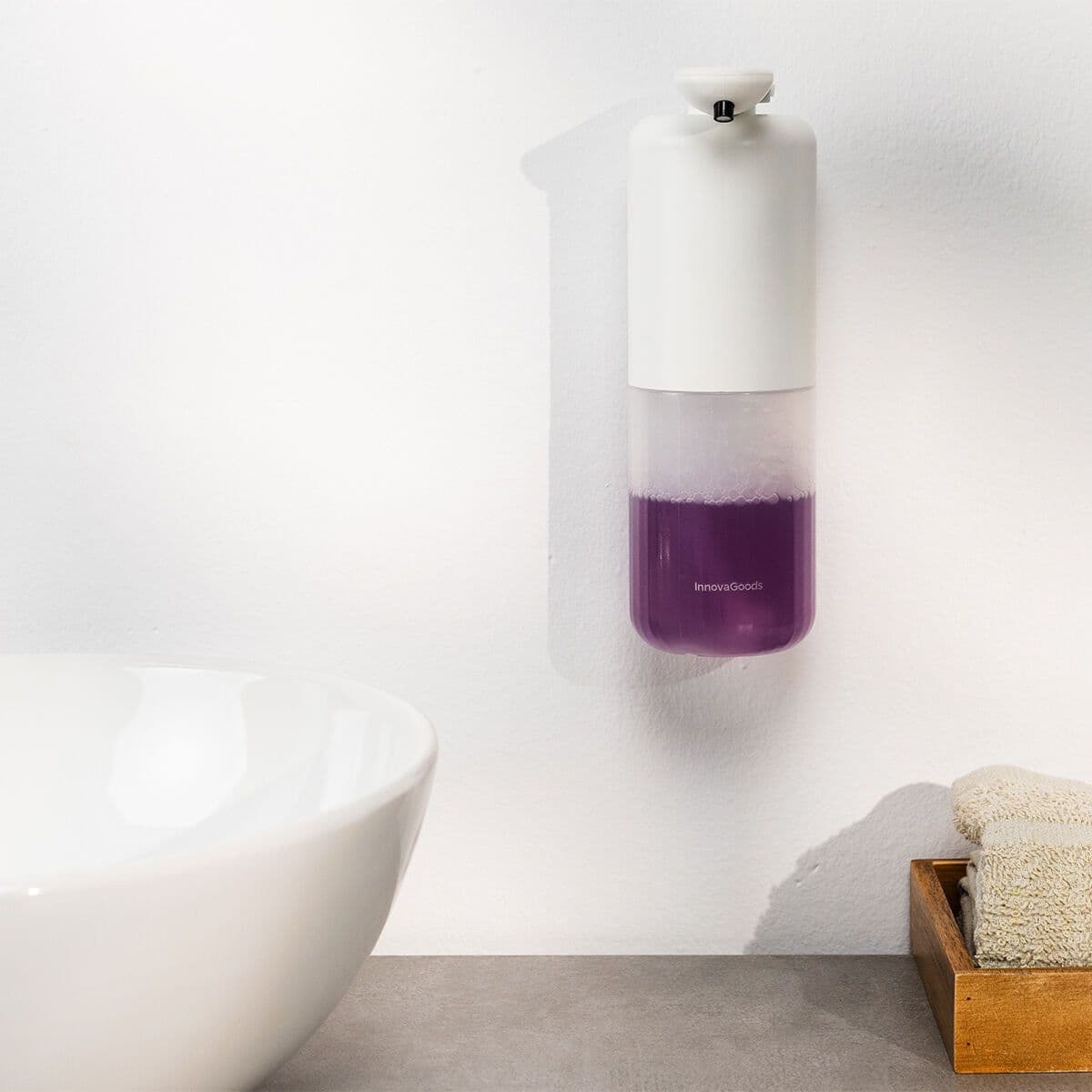 image-Rechargeable Automatic Liquid Soap Dispenser Bitesap InnovaGoods