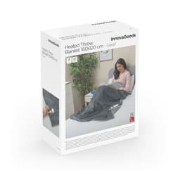 image-Electric Blanket Elakef InnovaGoods Grey 120 x 160 cm 160 W
