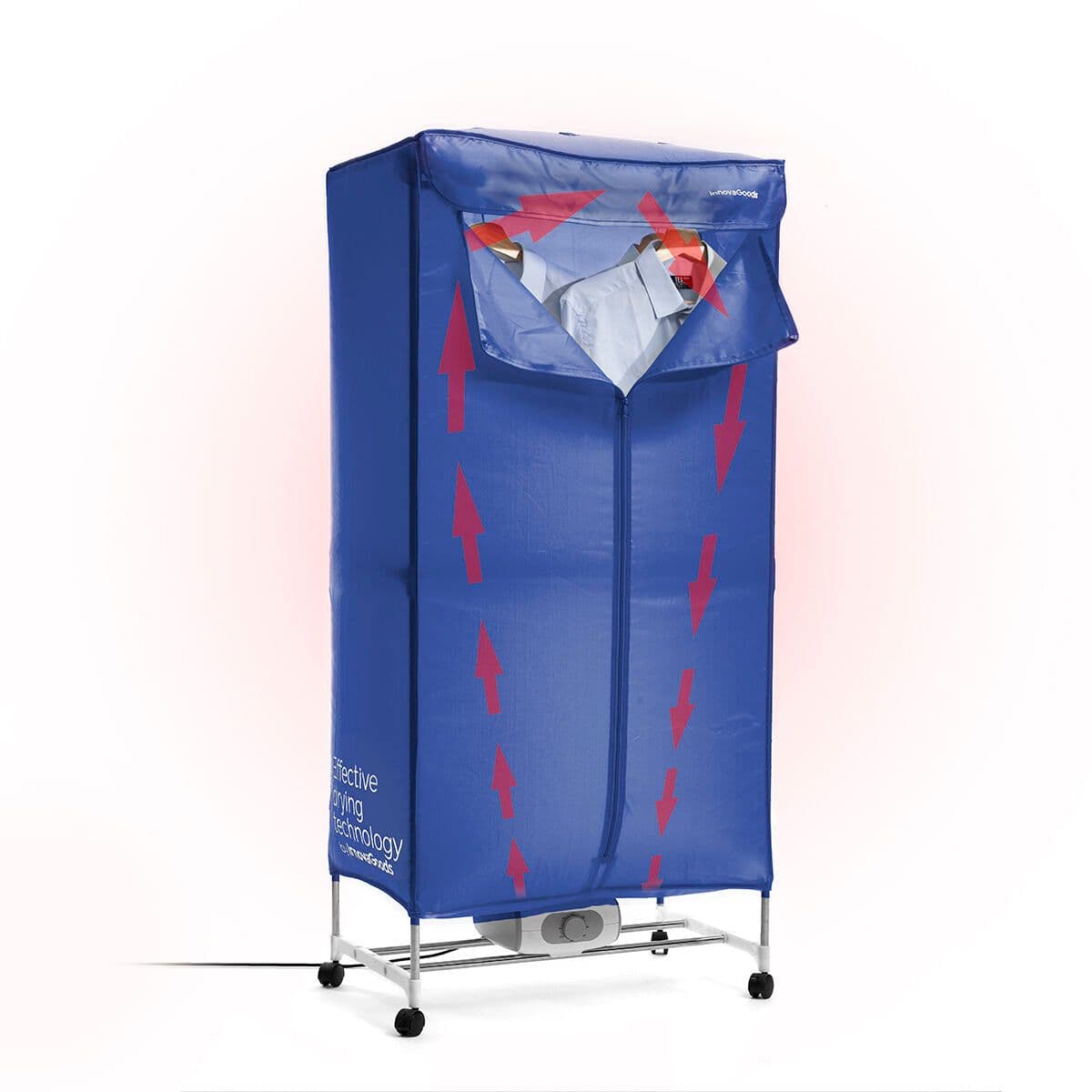 image-Portable Electric Dryer with 2 Levels Dupledry Blue InnovaGoods 1200 W