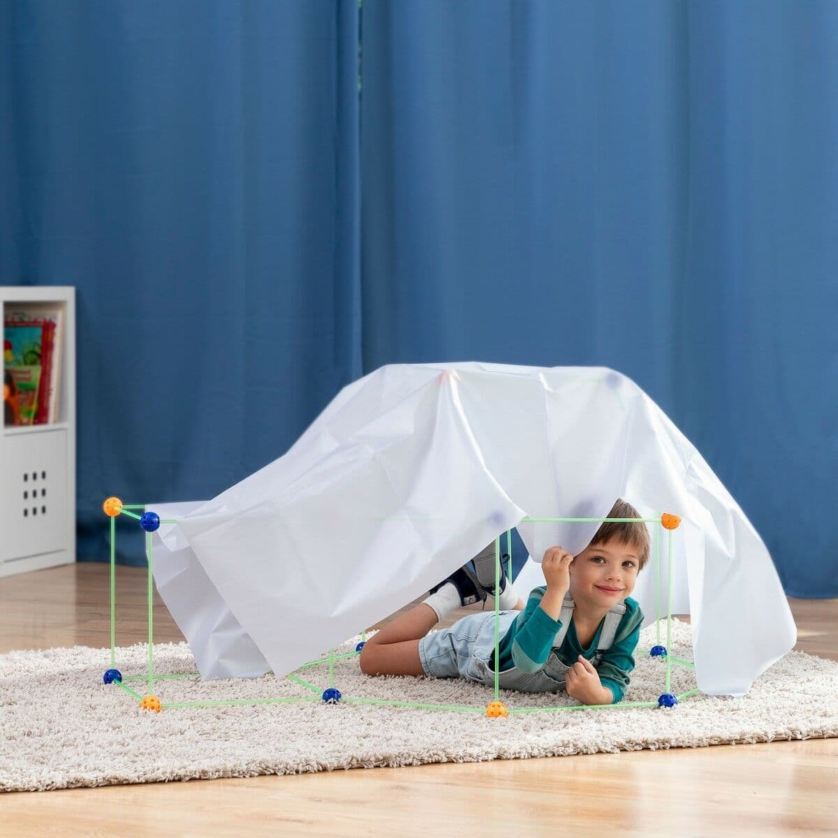 image-Children’s Fort Building Kit Archikitt InnovaGoods 85 Pieces