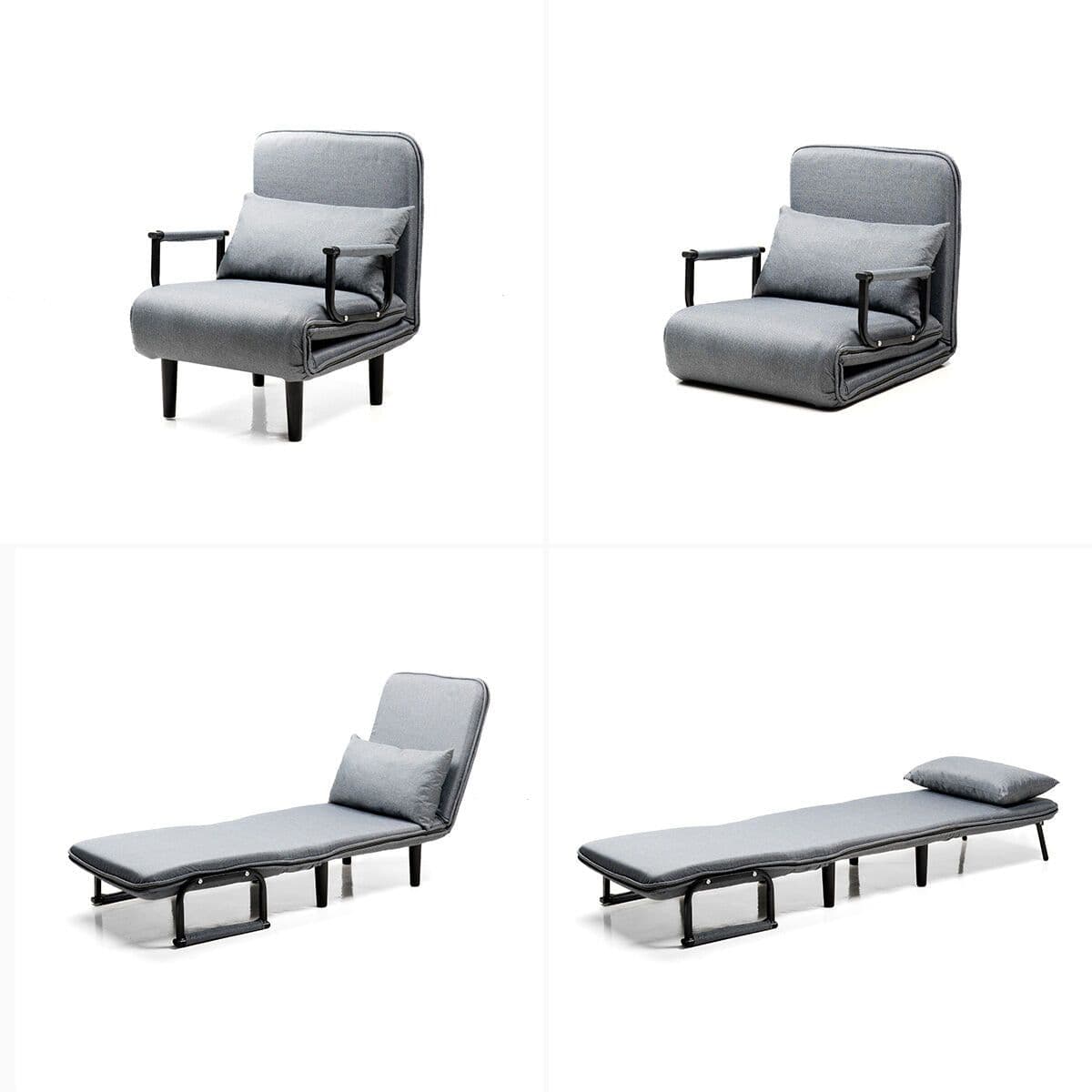 image-4-in-1 Convertible Single Sofa Bed Softfa InnovaGoods