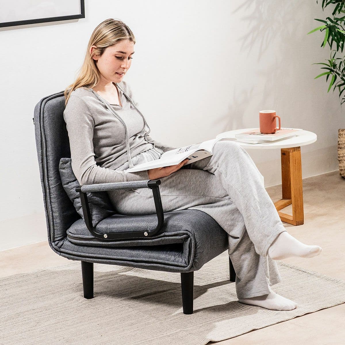 image-4-in-1 Convertible Single Sofa Bed Softfa InnovaGoods