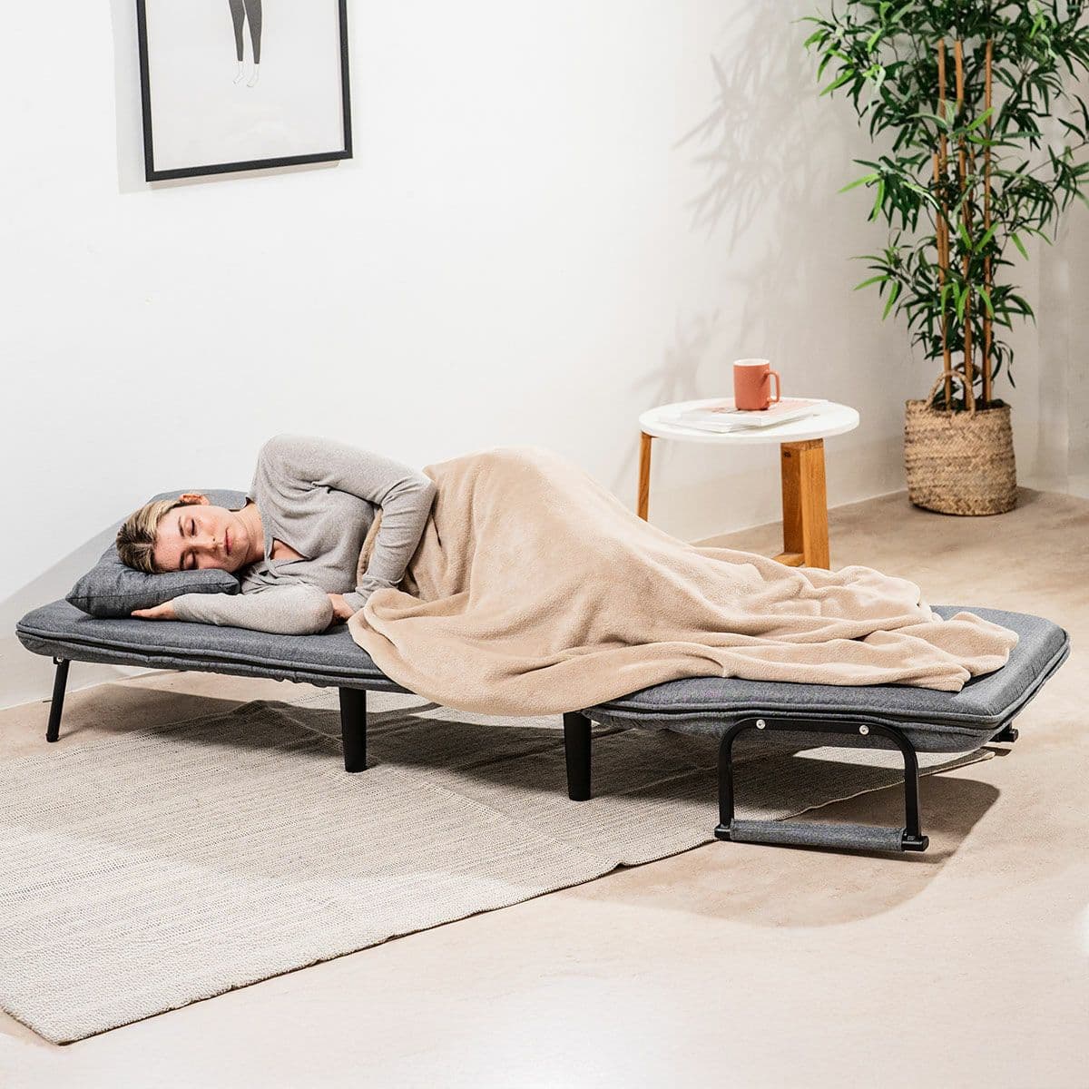 image-4-in-1 Convertible Single Sofa Bed Softfa InnovaGoods