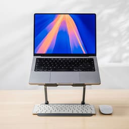 image-Folding and Adjustable Laptop Stand Lastan InnovaGoods