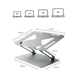 image-Folding and Adjustable Laptop Stand Lastan InnovaGoods