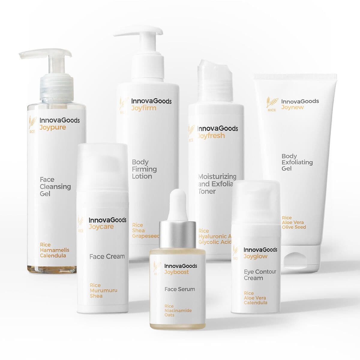 image-Face and Body Routine Pack Rice InnovaGoods