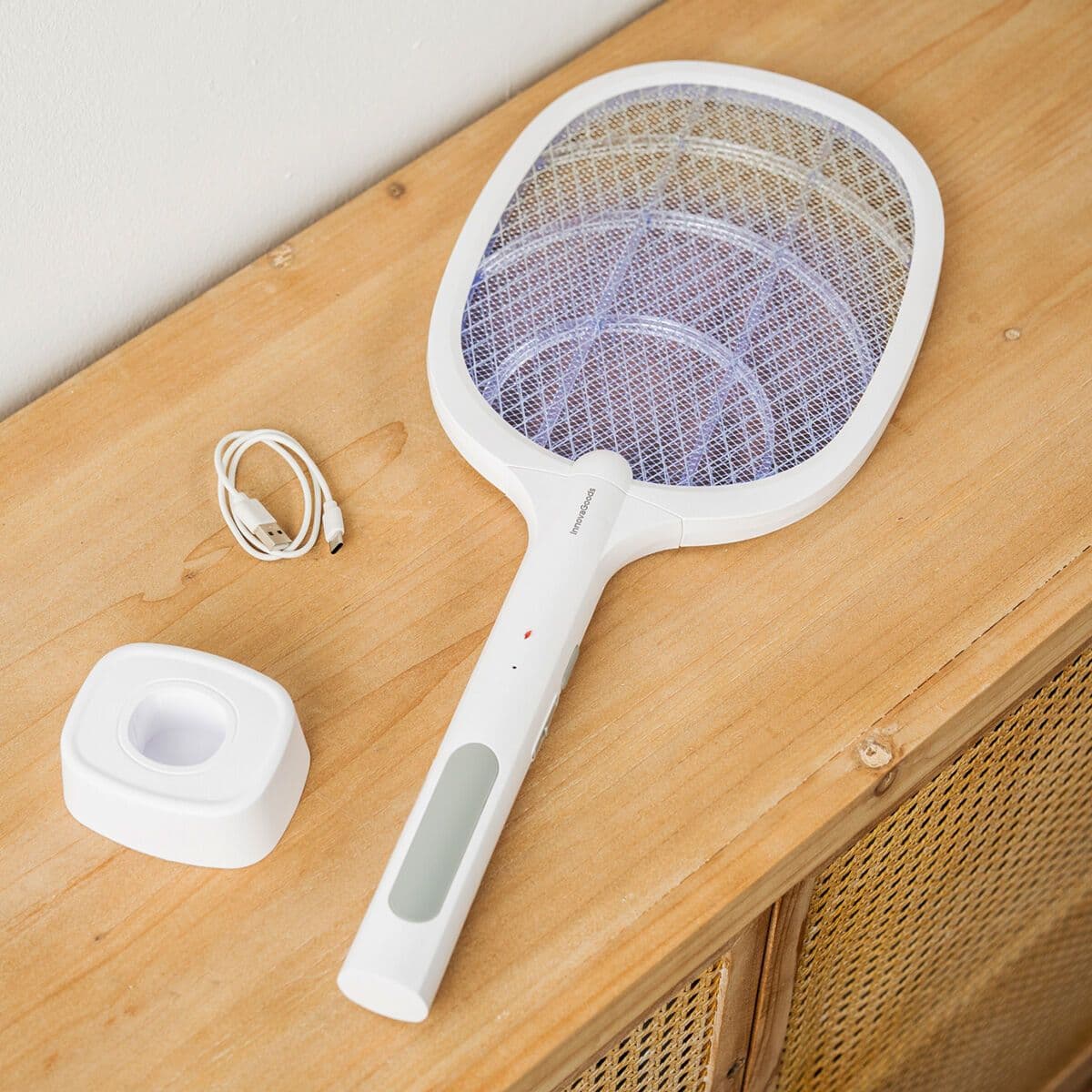 image-2-in-1 Rechargeable Insect Killing Racket with UV Light Elecfly InnovaGoods