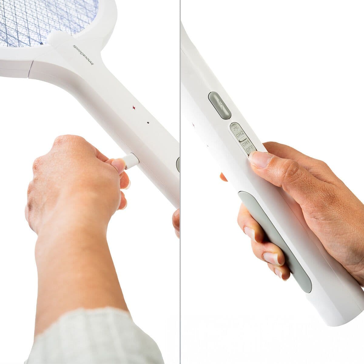 image-2-in-1 Rechargeable Insect Killing Racket with UV Light Elecfly InnovaGoods