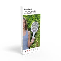 image-2-in-1 Rechargeable Insect Killing Racket with UV Light Elecfly InnovaGoods