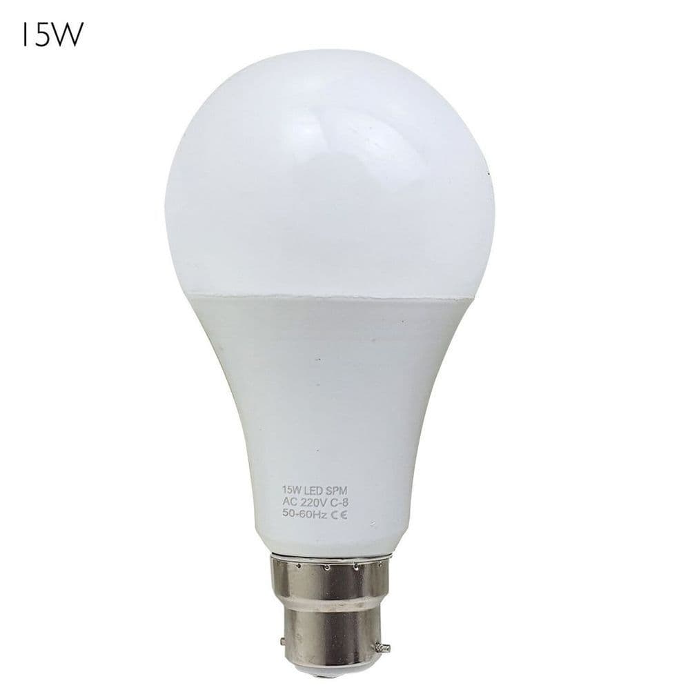 image-5 Pack 15W B22 Screw LED Light GLS bulbs, Energy Saving Edison Cool White 6000K non dimmable lights