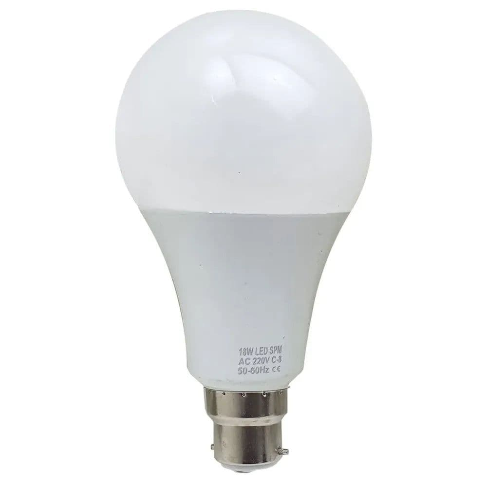 image-18W B22 Screw LED Light GLS bulbs, Energy Saving Edison Cool White 6000K non dimmable lights