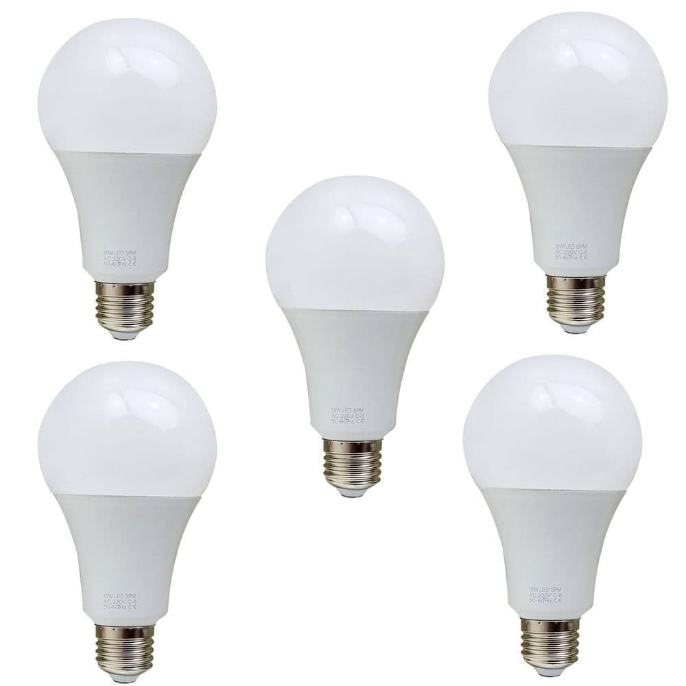 image-5 Pack 25W E27 Screw LED Light GLS bulbs, Energy Saving Edison Cool White 6000K non dimmable lights