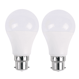 image-B22 15W Energy Saving Warm White LED Light Bulbs A60 B22 Screw-in non dimmable bulbs-pack 2