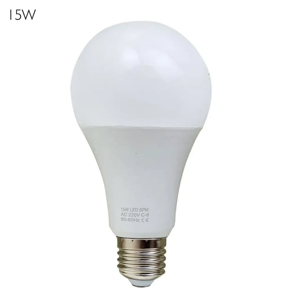image-E27 15W Energy Saving Warm White LED Light Bulbs A60 E27 Screw-in non dimmable bulbs-pack 10