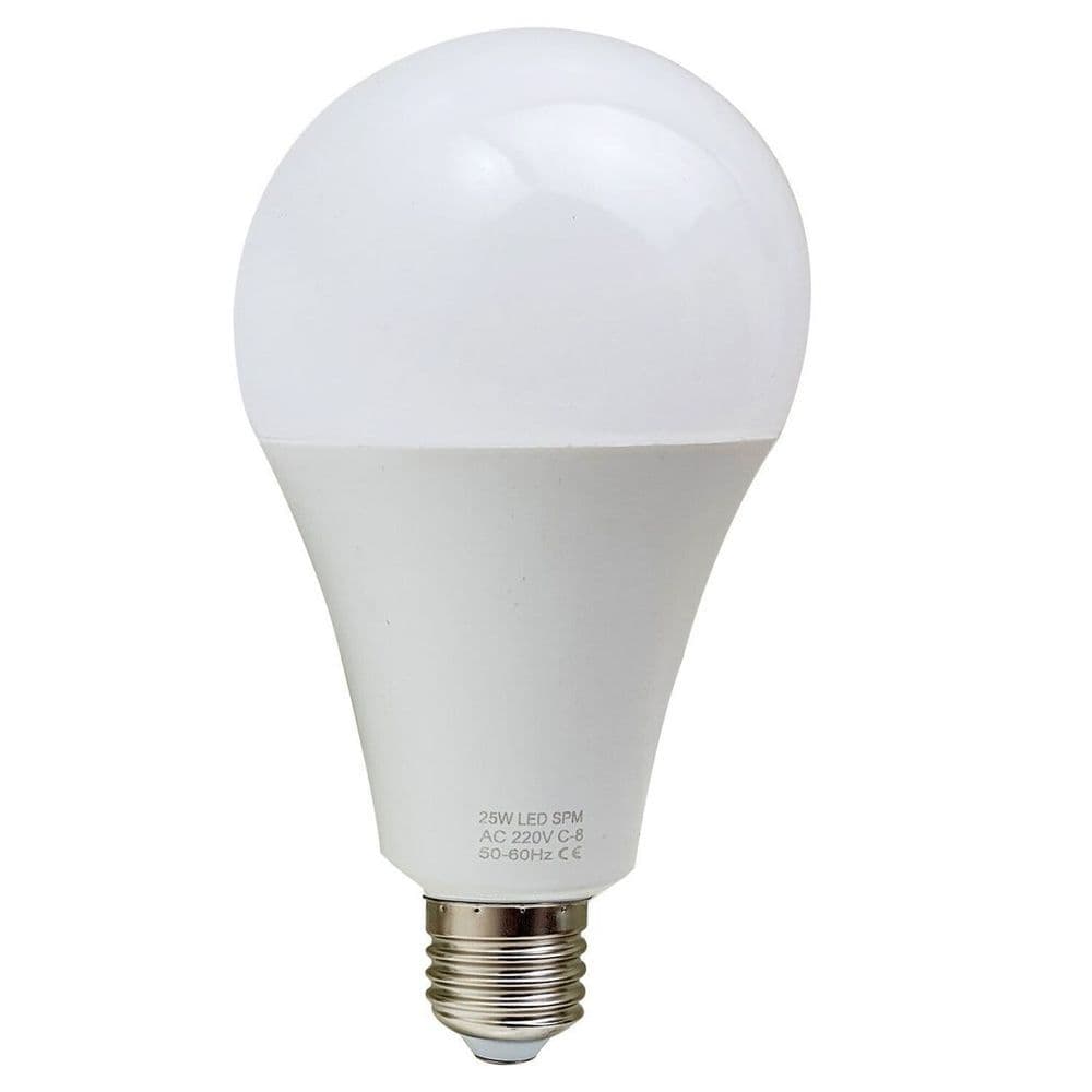 image-E27 25W Energy Saving Warm White LED Light Bulbs A60 E27 Screw-in non dimmable bulbs-pack 3