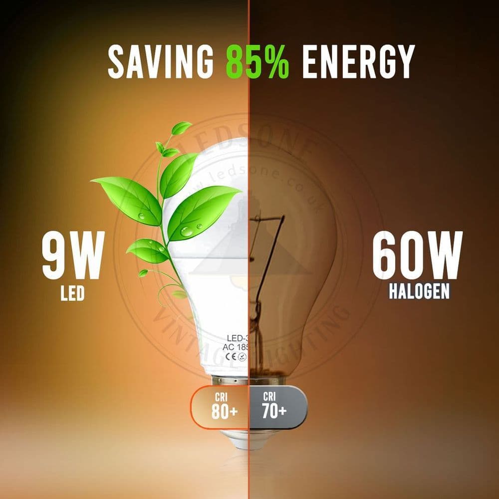 image-E27 25W Energy Saving Warm White LED Light Bulbs A60 E27 Screw-in non dimmable bulbs-pack 3