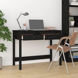 image-vidaXL Desk with Drawers 100x50x78 cm Solid Wood Pine