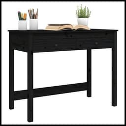 image-vidaXL Desk with Drawers 100x50x78 cm Solid Wood Pine