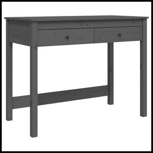 image-vidaXL Desk with Drawers 100x50x78 cm Solid Wood Pine