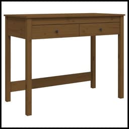 image-vidaXL Desk with Drawers 100x50x78 cm Solid Wood Pine