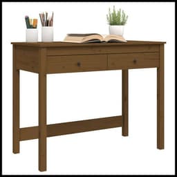 image-vidaXL Desk with Drawers 100x50x78 cm Solid Wood Pine