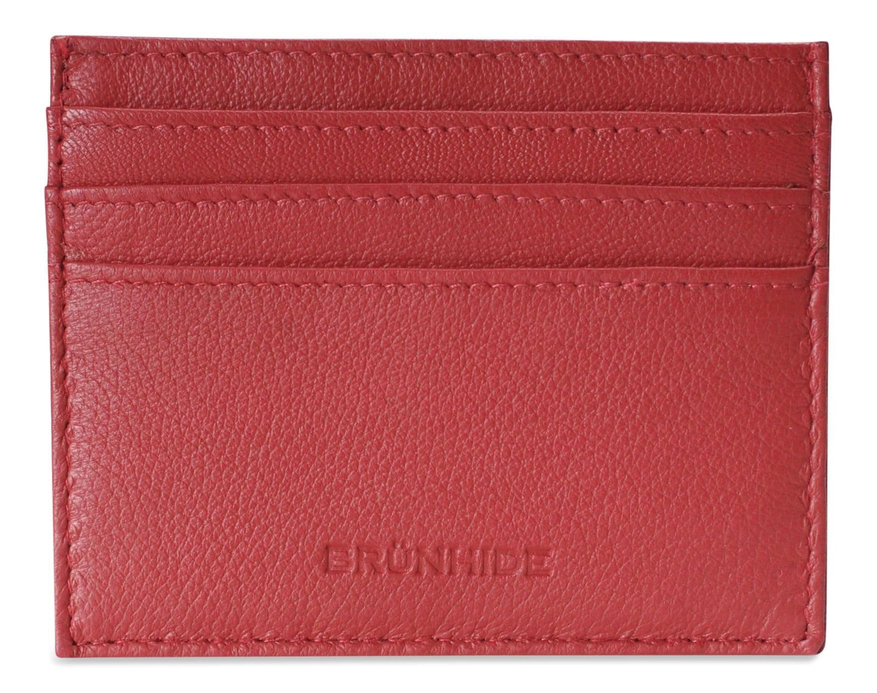 image-Brunhide Slim 100% Soft Leather Credit Card Holder - 254-300