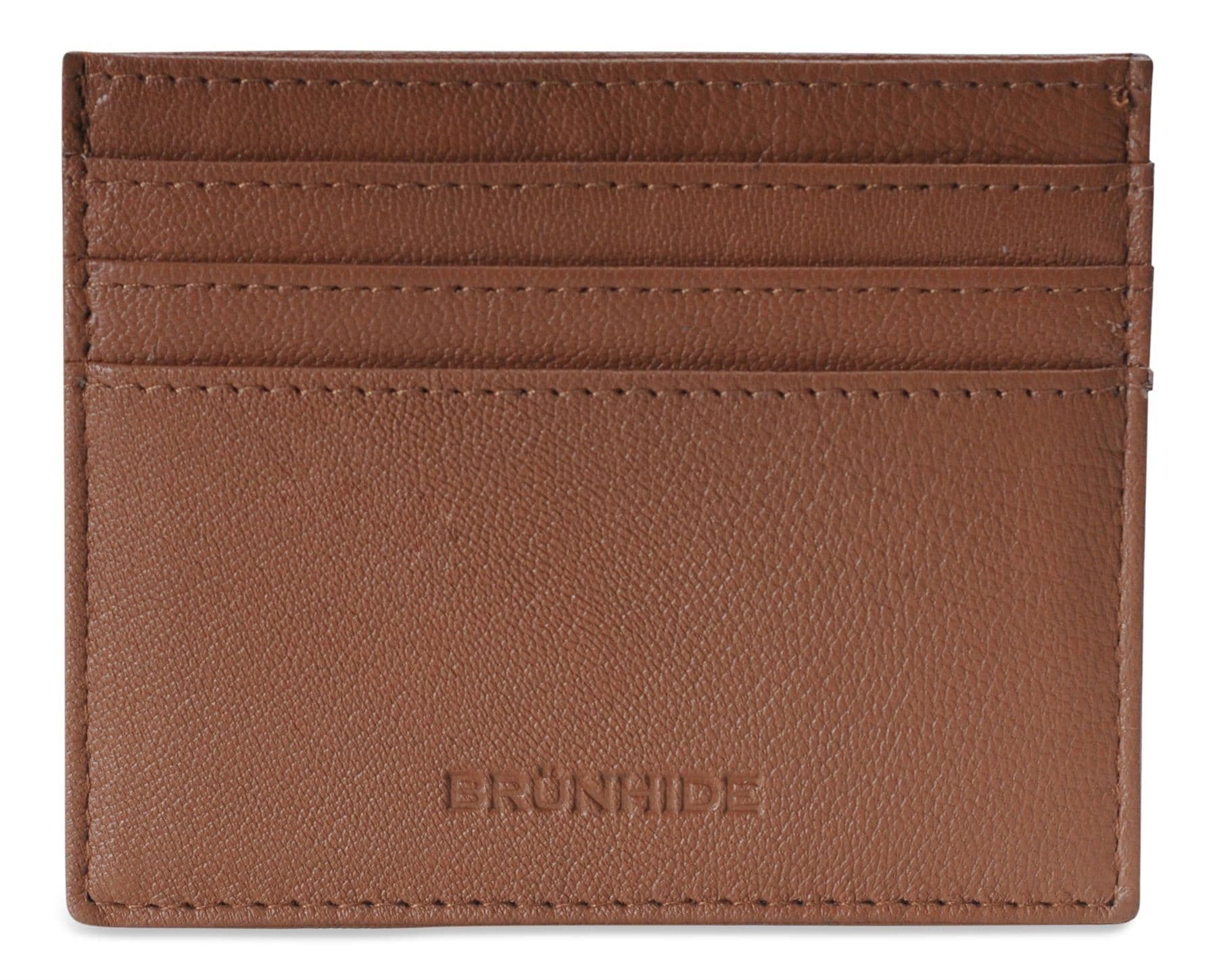 image-Brunhide Slim 100% Soft Leather Credit Card Holder - 254-300