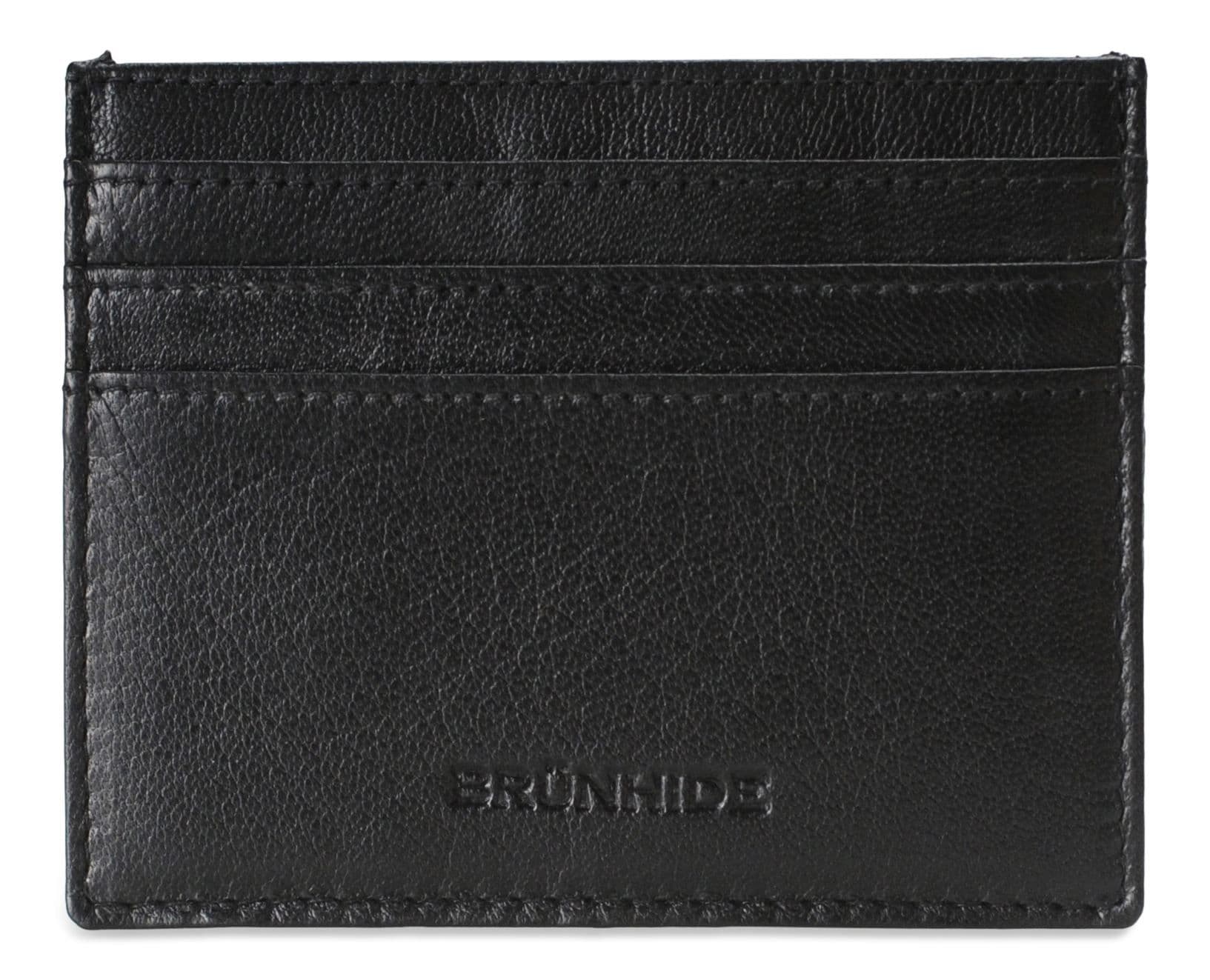 image-Brunhide Slim 100% Soft Leather Credit Card Holder - 254-300