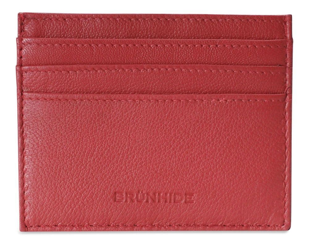 image-Brunhide Slim 100% Soft Leather Credit Card Holder - 254-300