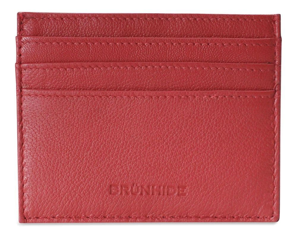 image-Brunhide Slim 100% Soft Leather Credit Card Holder - 254-300