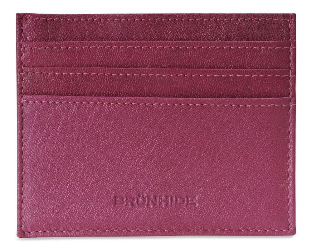 image-Brunhide Slim 100% Soft Leather Credit Card Holder - 254-300