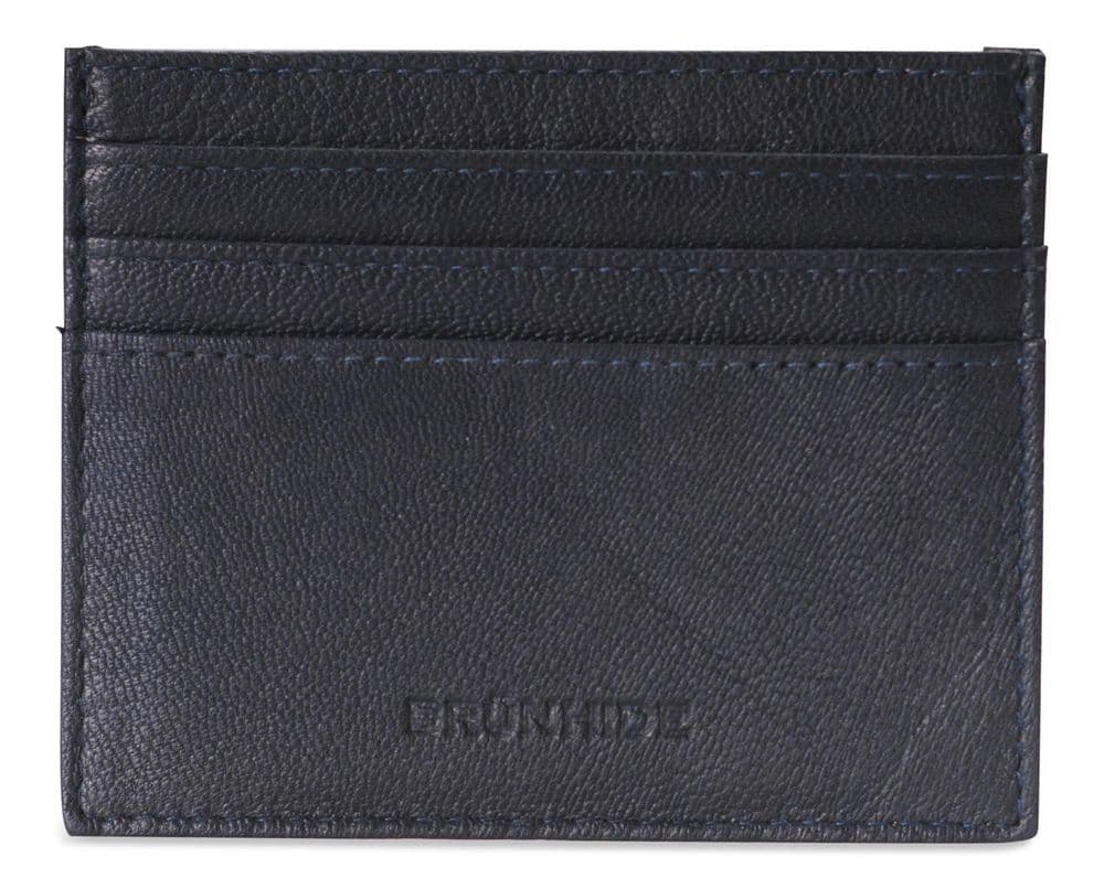 image-Brunhide Slim 100% Soft Leather Credit Card Holder - 254-300