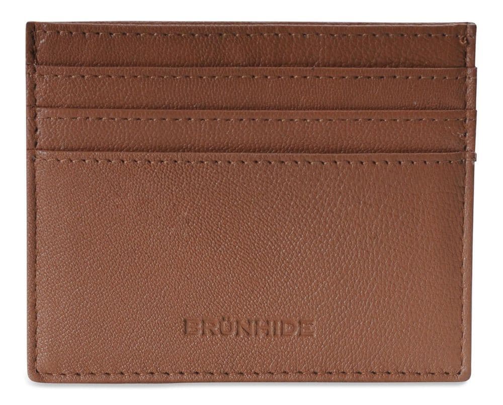 image-Brunhide Slim 100% Soft Leather Credit Card Holder - 254-300