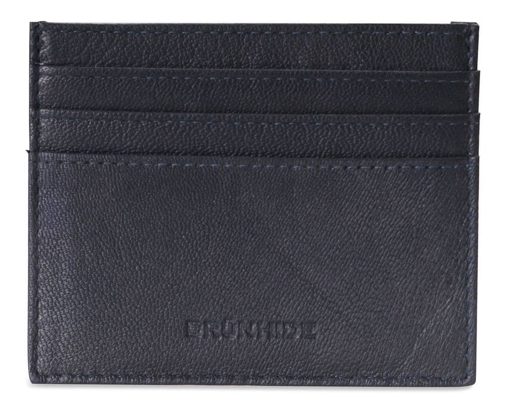 image-Brunhide Slim 100% Soft Leather Credit Card Holder - 254-300