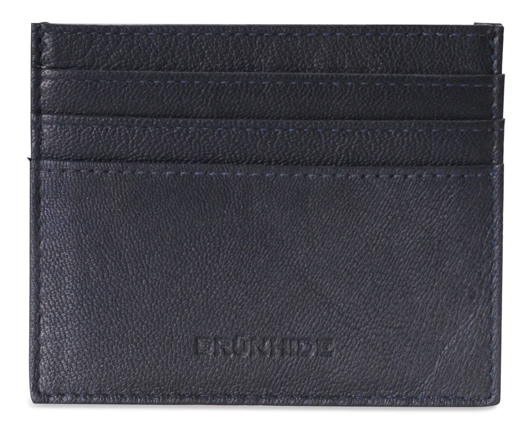 image-Brunhide Slim 100% Soft Leather Credit Card Holder - 254-300