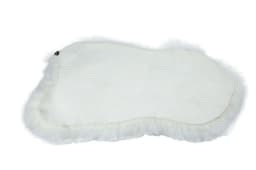 image-Icelandic Sheepskin Seat / Chair Pad - Natural Shape 42 x 35cm