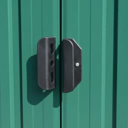 image-Garden Shed 257x298x178 cm to 257x580x181 cm Metal Green