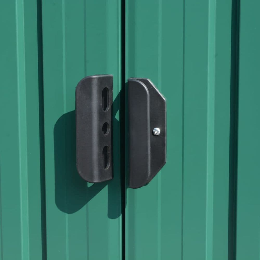image-Garden Shed 257x298x178 cm to 257x580x181 cm Metal Green