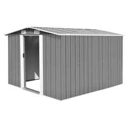 image-Garden Shed 257x298x178 cm to 257x580x181 cm Metal Green